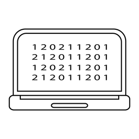 Artificial Intelligence Progamming black and white clipart