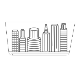 Touchable hologram black and white clipart