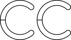 Assistive Technology Closed Captioning black and white clipart