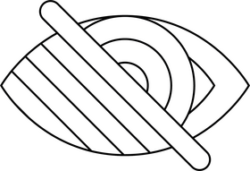 Assistive Technology Visually Impaired icon black and white clipart