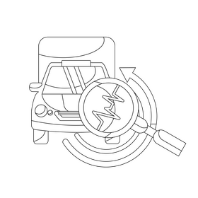 Self Diagnostics black and white clipart