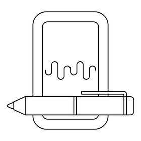 Biometric authentication Signature clipart free download