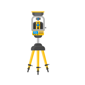 Construction Technology Total Station clipart