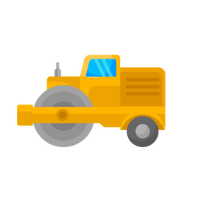 Construction Technology Road Roller clipart