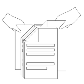 Data selection icon black and white clipart