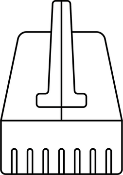 RJ45 icon black and white clipart