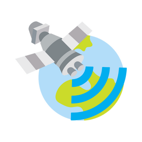 GPS Satellite icon clipart