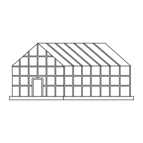 Greenhouse black and white clipart