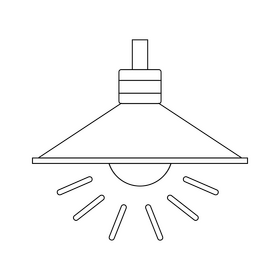 Led light clipart black and white clipart