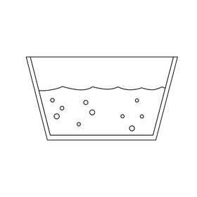 Water tank black and white clipart