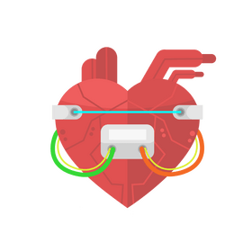 Artificial heart clipart