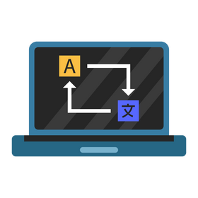 Machine Translation icon clipart