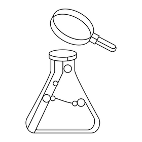 Nanotechnology Chemical Resource black and white clipart