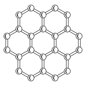 Nanotechnology Graphene black and white clipart