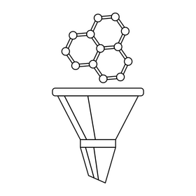 Nanotechnology Filter black and white clipart