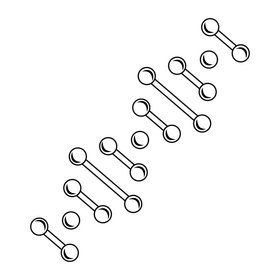 Nanotechnology DNA black and white clipart