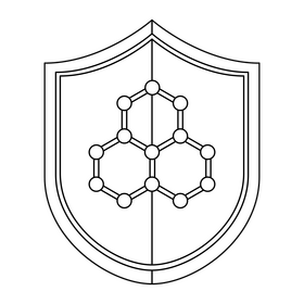 Nanotechnology Protection black and white clipart