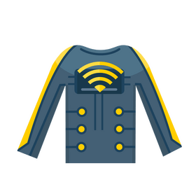 Smart clothing clipart