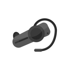 Wireless headset clipart