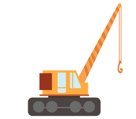 Construction crane clipart