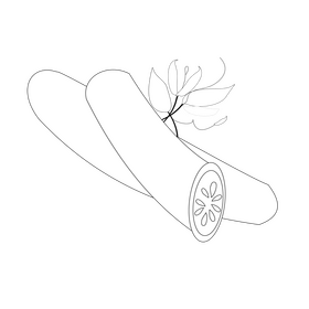 Cucumber black and white clipart