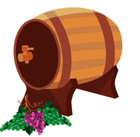 Wine barrel clipart