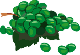 Grapes cartoon clipart
