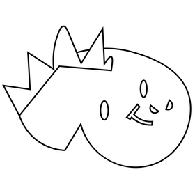 Dragon head black and white clipart