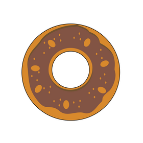 Chocolate donuts illustration clipart
