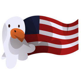Eagle USA flag clipart