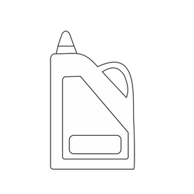 Laundry liquid detergent black and white clipart