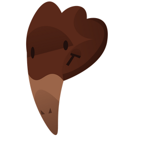 Echidna head clipart