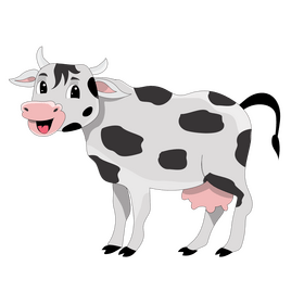 Baby cow clipart