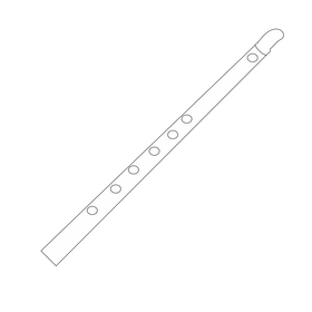 Flute black and white clipart
