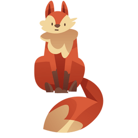 Fox cartoon clipart