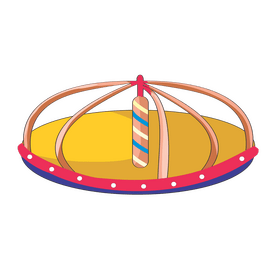 Merry go round illustration clipart