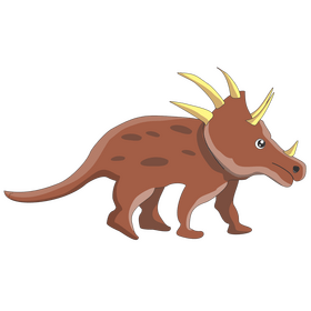 Dinosaur styracosaurus clipart