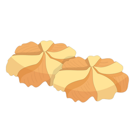 Cracknel biscuits clipart