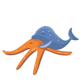 Dolphin sleeping drawing clipart