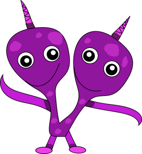 Two headed monster clipart
