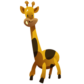 Cartoon giraffe clipart