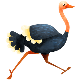 Ostrich clipart