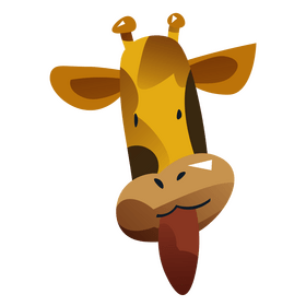 Giraffe tongue clipart