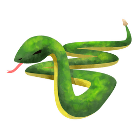 Snake slithering clipart