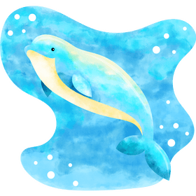 Beluga whale vector