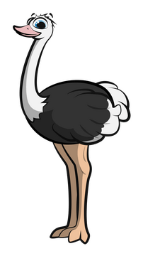 Cartoon Ostrich Clipart