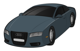Audi A5 coupe clipart