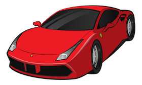 Ferrari-488-gtb vector - for free download