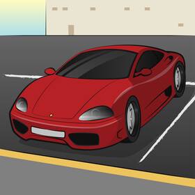 Ferrari 360 Modena vector