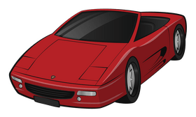Ferrari F355 Spider clipart